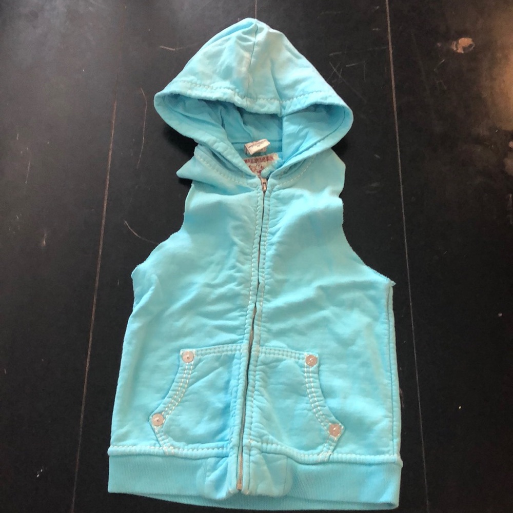 True Religion Girls Cut Off Hoodie